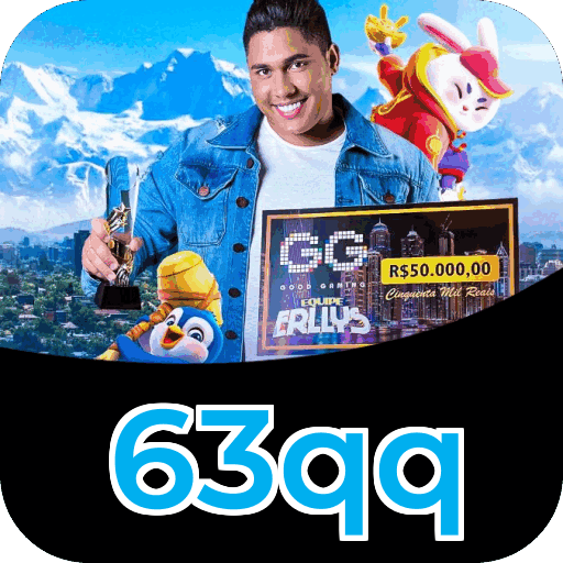 Plataforma 63qq mostrando interface moderna, jogos certificados e recursos de segurança licenciados